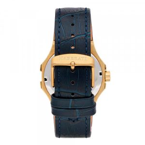 Montre homme Maserati Potenza réf. R8851108035, mouvement quartz, boîtier 42 mm, acier inoxydable, cuir, verre minéral – deuxième vue