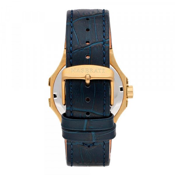Montre homme Maserati Potenza réf. R8851108035, mouvement quartz, boîtier 42 mm, acier inoxydable, cuir, verre minéral – deuxième vue
