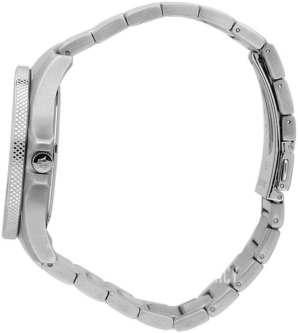 Montre homme Maserati Sfida 44 mm réf. R8853140002, cadran noir, bracelet acier – autre angle