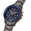 Montre homme Maserati Sfida réf. R8873640001, chronographe quartz, boîtier 44 mm, acier inoxydable, verre minéral – deuxième vue