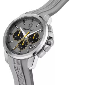 Montre homme Maserati Successo réf. R8871621043, chronographe quartz, boîtier 42 mm, acier inoxydable, caoutchouc – deuxième vue