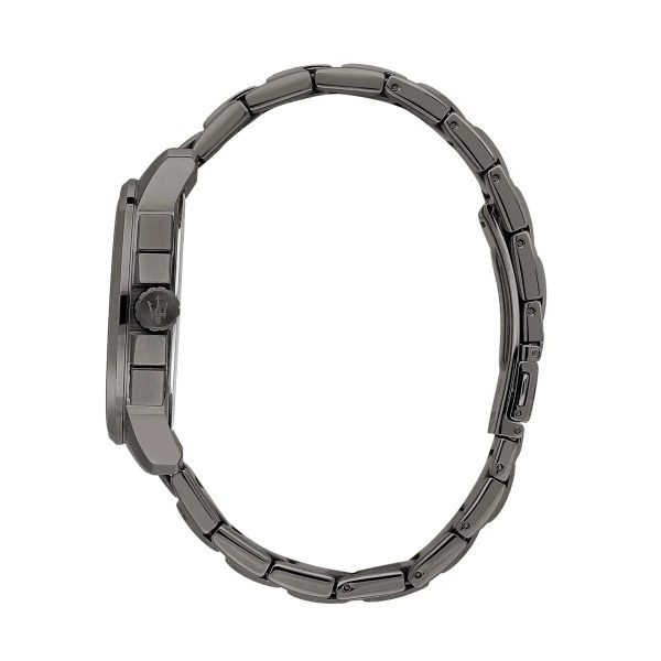 Montre homme Maserati Successo Dark Edition réf. R8873654004, chronographe quartz, boîtier 42 mm, acier inoxydable – deuxième vue