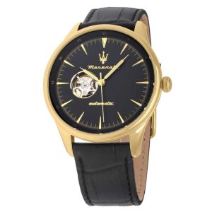 Montre homme Maserati Tradizione réf. R8821146001, boîtier 45 mm, cuir – vue principale, Horlova Maroc