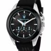 Montre homme Maserati Traguardo réf. R8871612047, chronographe quartz, boîtier 43 mm, acier inoxydable – vue principale, Horlova Maroc