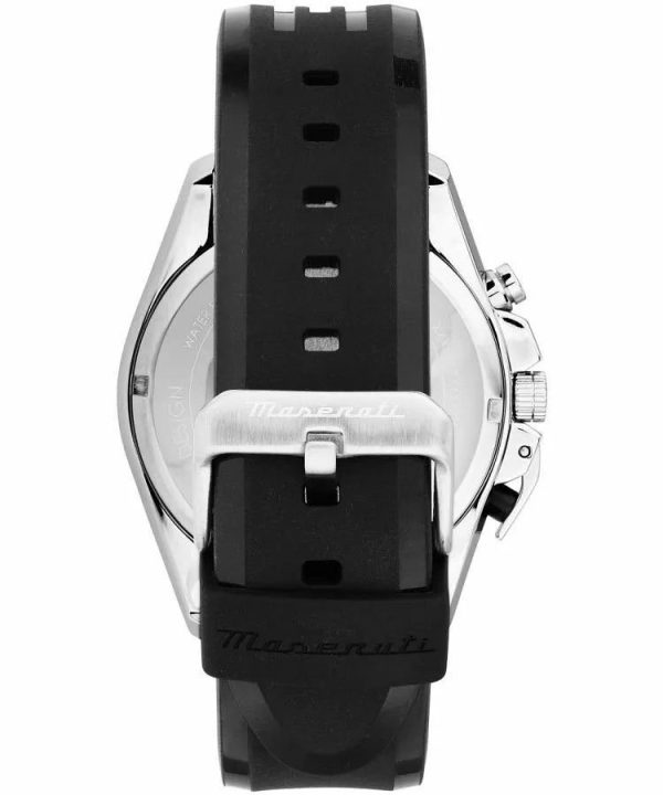 Montre homme Maserati Traguardo réf. R8871612047, chronographe quartz, boîtier 43 mm, acier inoxydable, verre minéral – troisième vue