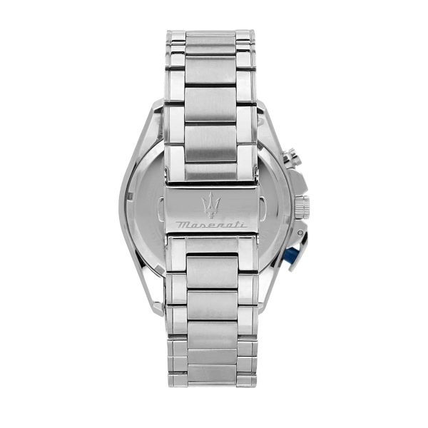 Montre homme Maserati Traguardo réf. R8873612067, chronographe quartz, boîtier 43 mm, acier inoxydable, verre minéral – troisième vue