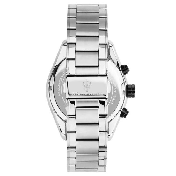 Montre homme Maserati Traguardo réf. R8873612061, chronographe quartz, boîtier 45 mm, acier inoxydable, verre minéral – quatrième vue