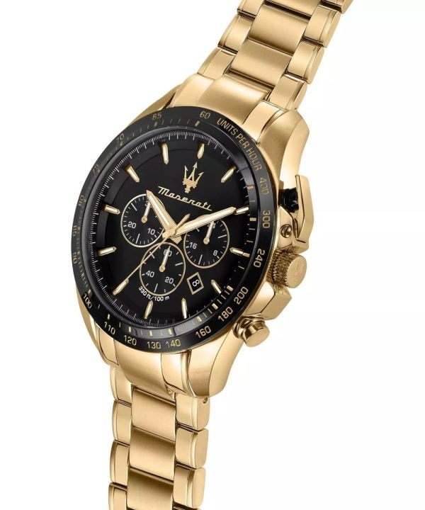 Montre homme Maserati Traguardo Chrono réf. R8873612041, chronographe quartz, boîtier 45 mm, acier inoxydable, verre minéral – deuxième vue