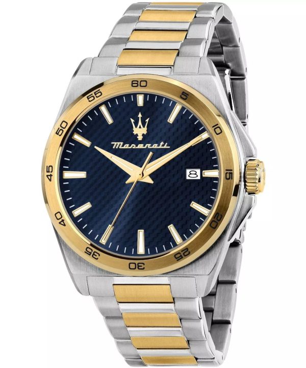 Montre homme Maserati Velocità réf. R8853152001, mouvement quartz, boîtier 41 mm, acier inoxydable – vue principale, Horlova Maroc