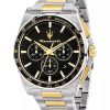 Montre homme Maserati Velocità réf. R8873652003, chronographe quartz, boîtier 43 mm, acier inoxydable – vue principale, Horlova Maroc