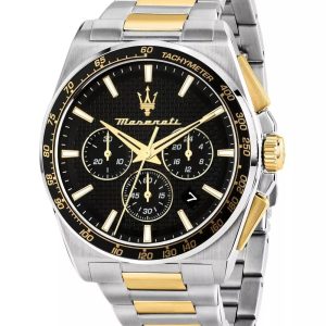 Montre homme Maserati Velocità réf. R8873652003, chronographe quartz, boîtier 43 mm, acier inoxydable – vue principale, Horlova Maroc