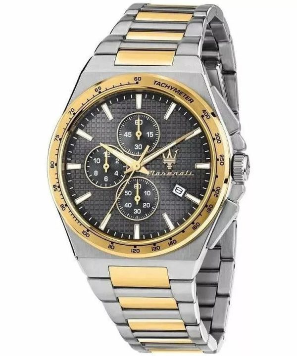 Montre homme Maserati Velocità Slim réf. R8873653002, chronographe quartz, boîtier 41 mm, acier inoxydable – vue principale, Horlova Maroc