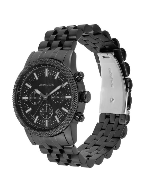 Montre homme Michael Kors réf. MK9089, mouvement quartz, boîtier 43 mm, acier inoxydable, cuir, verre saphir – deuxième vue