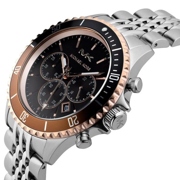 Montre homme Michael Kors réf. MK8725, chronographe quartz, boîtier 44 mm, acier inoxydable, étanche 50 m – deuxième vue