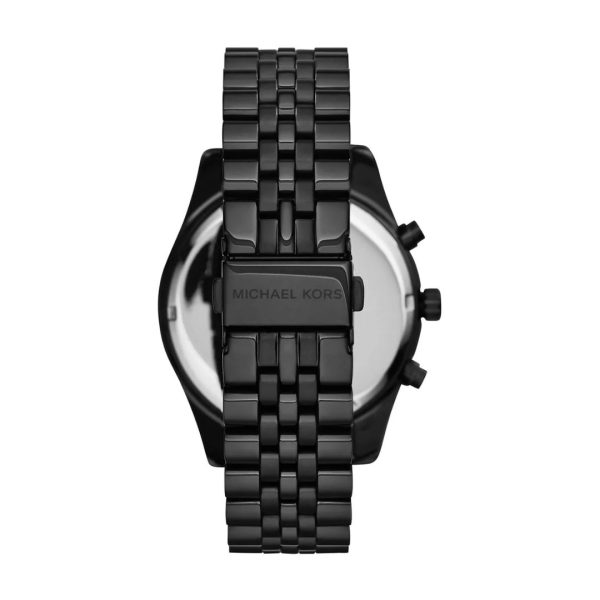 Montre homme Michael Kors 45 mm réf. MK8320, cadran anthracite, bracelet acier – vue rapprochée