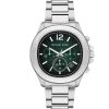 Montre homme Michael Kors Allure Sport 44 mm réf. MK9191, cadran noir, bracelet acier – vue de face | Horlova Maroc