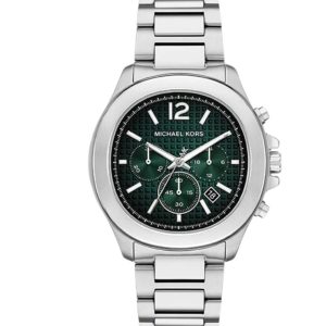 Montre homme Michael Kors Allure Sport 44 mm réf. MK9191, cadran noir, bracelet acier – vue de face | Horlova Maroc
