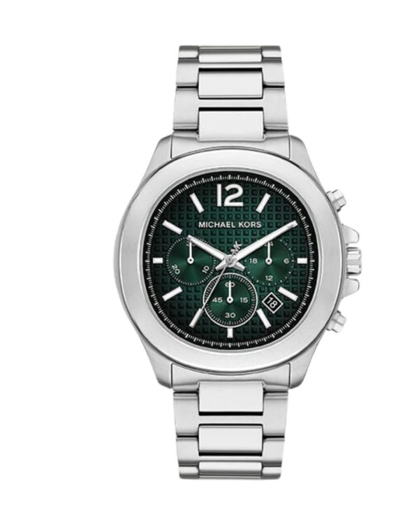 Montre homme Michael Kors Allure Sport 44 mm réf. MK9191, cadran noir, bracelet acier – vue de face | Horlova Maroc