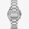 Montre homme Michael Kors Allure Sport 44 mm réf. MK9191, cadran noir, bracelet acier – vue de trois-quarts