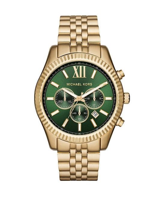 Montre homme Michael Kors Lexington Allure réf. MK8446, mouvement quartz, boîtier 42 mm, acier inoxydable – vue principale, Horlova Maroc