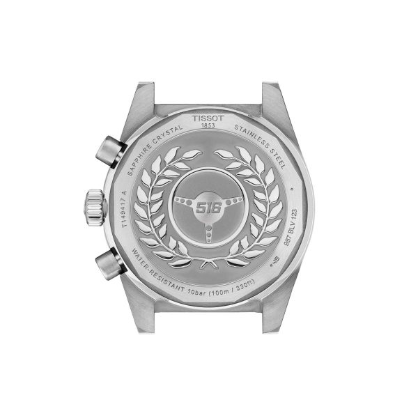 Montre homme Tissot réf. T149.417.11.011.00, chronographe quartz, boîtier 40 mm, acier inoxydable, verre saphir – quatrième vue