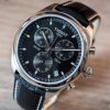 Montre homme Tissot réf. T101.417.16.051.00, boîtier 41 mm, acier inoxydable, cuir, verre minéral, étanche 100 m – troisième vue