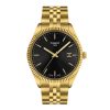 Montre homme Tissot Ballade 40 mm réf. T156.410.33.051.00, cadran noir, bracelet acier, mouvement quartz – vue de face | Horlova Maroc