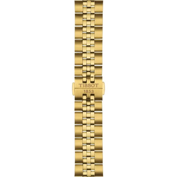 Montre homme Tissot Ballade 40 mm réf. T156.410.33.051.00, cadran noir, bracelet acier – détail du bracelet