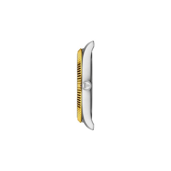 Montre homme Tissot Ballade 40 mm réf. T1564102203100, cadran argenté, bracelet acier – vue de profil