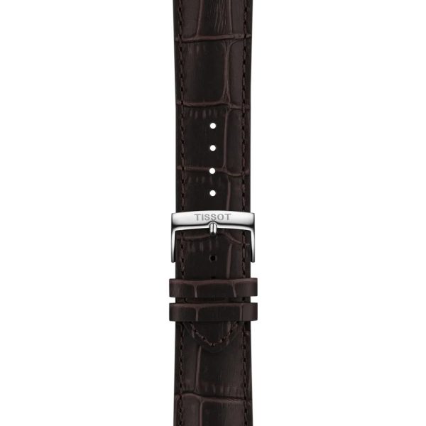Montre homme Tissot Chrono réf. T116.417.16.042.00, chronographe quartz, boîtier 42 mm, acier inoxydable, cuir, verre saphir – troisième vue