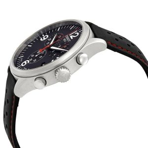 Montre homme Tissot Chrono XL réf. T1166171605702, chronographe quartz, boîtier 45 mm, cuir, verre saphir, étanche 100 m – deuxième vue