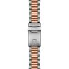 Montre homme Tissot Chronograph 40 mm réf. T149.417.22.051.01, cadran noir, bracelet acier – détail du bracelet