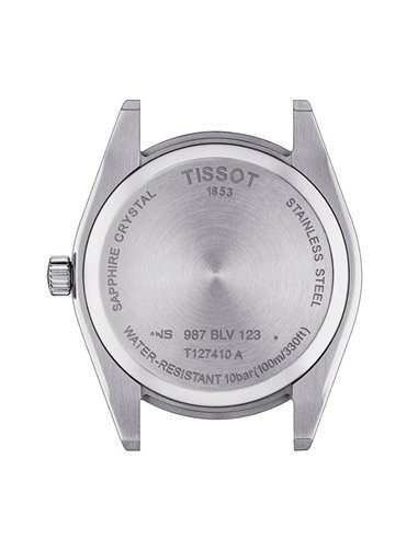 Montre homme Tissot Classic Gentleman réf. T127.410.16.051.01, mouvement quartz, boîtier 40 mm, cuir, verre saphir – troisième vue
