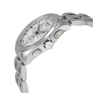 Montre homme Tissot Couturier 41 mm réf. T0356171103100, bracelet acier – vue de trois-quarts