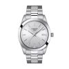 Montre homme Tissot Gentleman Bracelet Acier Inoxydable réf. T1274101103100, bracelet acier – vue de trois-quarts