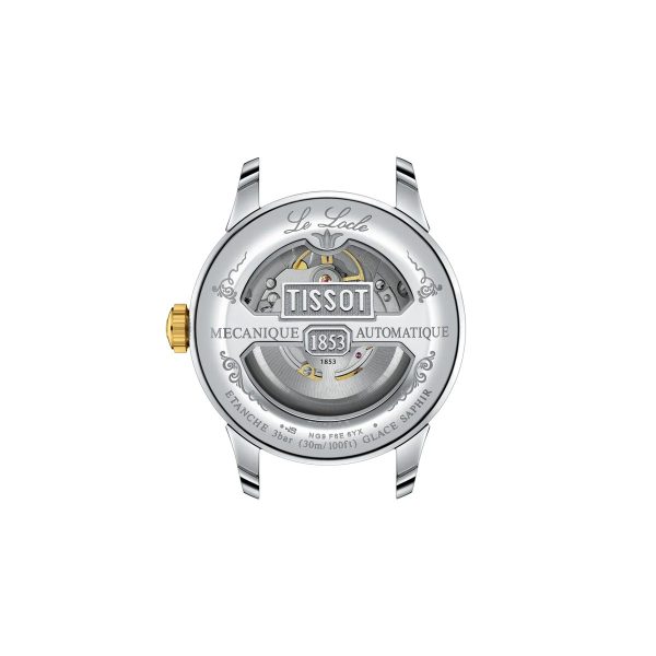 Montre homme Tissot Locle réf. T006.407.22.033.01, mouvement automatique, boîtier 39,3 mm, acier inoxydable, verre saphir – deuxième vue