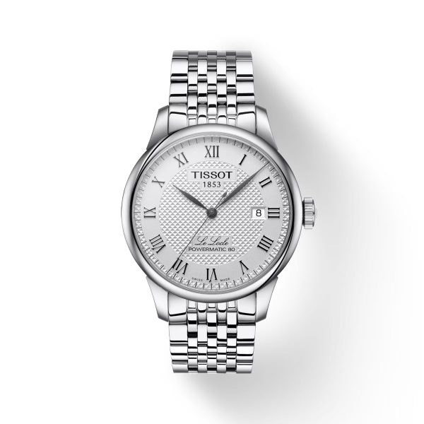 Montre homme Tissot Locle Powermatic réf. T0064071103300, mouvement automatique, boîtier 25,6 mm – vue principale, Horlova Maroc
