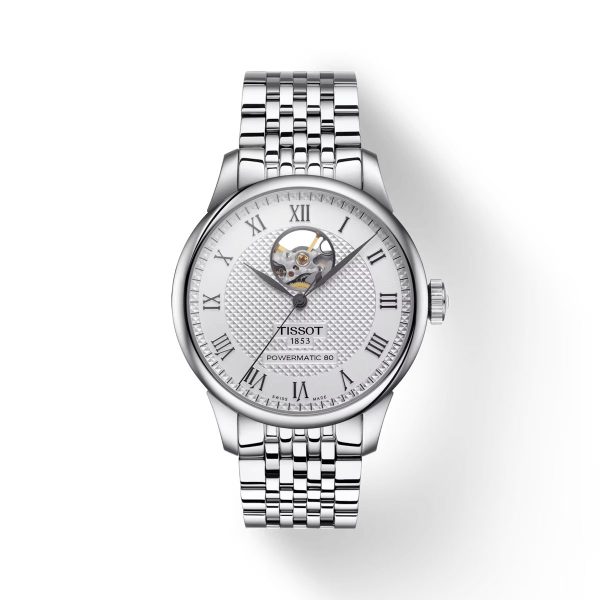 Montre homme Tissot Locle Powermatic Open réf. T0064071103302, mouvement automatique, boîtier 25,6 mm – vue principale, Horlova Maroc