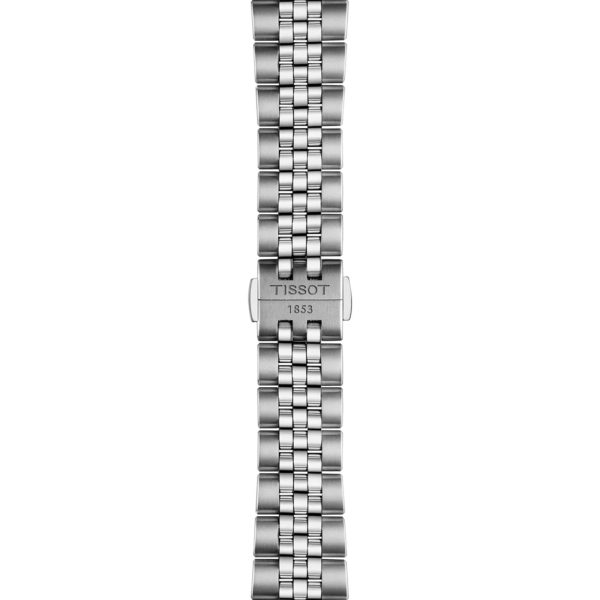Montre homme Tissot Powermatic 38 mm réf. T1494071105100, cadran noir, bracelet acier – autre angle