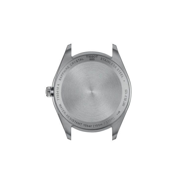 Montre homme Tissot PR 100 réf. T150.410.16.031.00, mouvement quartz, boîtier 40 mm, acier inoxydable, cuir, étanche 100 m – quatrième vue