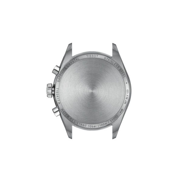 Montre homme Tissot PR 100 réf. T150.417.11.041.00, chronographe quartz, boîtier 40 mm, acier inoxydable, verre saphir – troisième vue