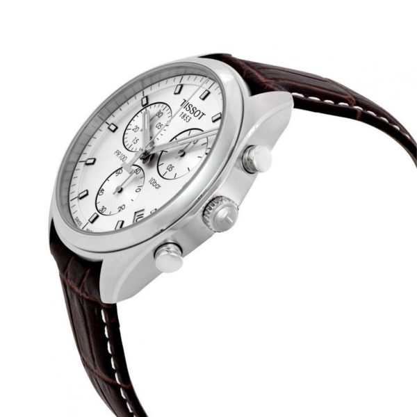 Montre homme Tissot PR 100 réf. T101.417.16.031.00, boîtier 41 mm, acier inoxydable, verre minéral – quatrième vue