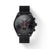 Montre homme Tissot PR 100 41 mm réf. T101.417.33.051.00, cadran noir, bracelet acier – vue de face | Horlova Maroc