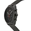 Montre homme Tissot PR 100 41 mm réf. T101.417.33.051.00, cadran noir, bracelet acier – vue de trois-quarts