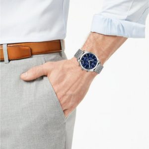 Montre homme Tissot PR réf. T101.417.11.041.00, chronographe quartz, boîtier 41 mm, acier inoxydable – vue principale, Horlova Maroc