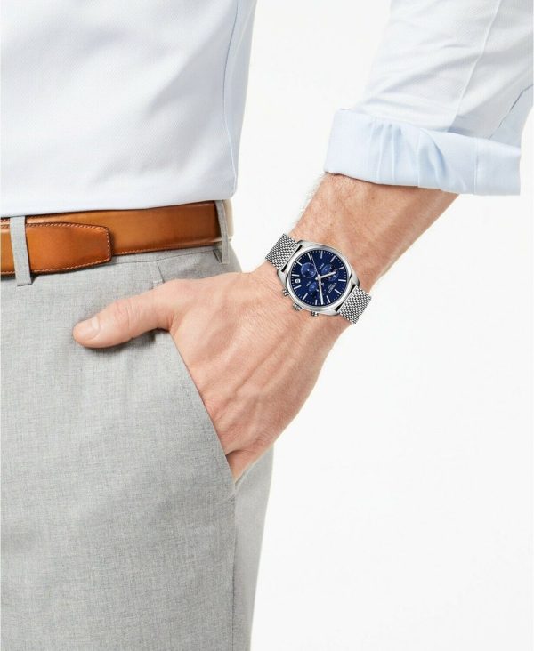 Montre homme Tissot PR réf. T101.417.11.041.00, chronographe quartz, boîtier 41 mm, acier inoxydable – vue principale, Horlova Maroc