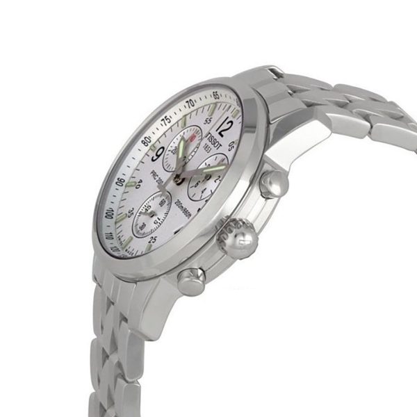 Montre homme Tissot PRC 200 réf. T17.1.586.32, boîtier 40 mm, acier inoxydable, verre minéral, étanche 200 m – quatrième vue