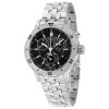 Montre homme Tissot Prs 200 42 mm réf. T067.417.11.051.00, cadran noir, bracelet acier – vue de trois-quarts