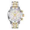 Montre homme Tissot Prs 200 réf. T067.417.22.031.00, chronographe quartz, boîtier 42 mm, acier inoxydable – vue principale, Horlova Maroc