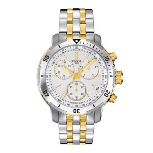 Montre homme Tissot Prs 200 réf. T067.417.22.031.00, chronographe quartz, boîtier 42 mm, acier inoxydable – vue principale, Horlova Maroc